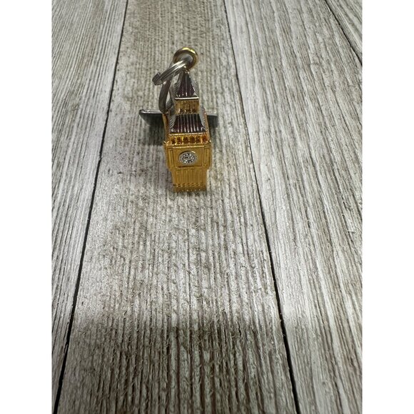 London England Flag Big Ben Keychain Charms Souvenir Gift Keyring Metal Gold - Picture 2 of 7